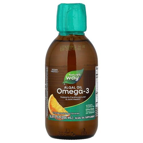 네이쳐스 웨이 Nature's Way, 해조류 오일, 오메가3, 크랜베리 오렌지, 200ml(6.8fl oz) 상품 이미지