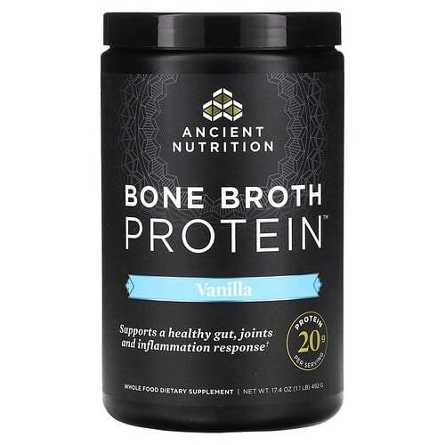 닥터 엑스/엔시언트 뉴트리션 Ancient Nutrition, 소뼈 육수 단백질, 바닐라 맛, 492g(1.1lb) 상세 이미지