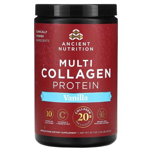 닥터 엑스/엔시언트 뉴트리션 Ancient Nutrition, 멀티 콜라겐 단백질, 바닐라, 472.5g(1.04lbs) 상품 이미지