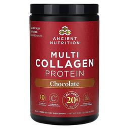 닥터 엑스/엔시언트 뉴트리션 Ancient Nutrition, 멀티 콜라겐 단백질, 초콜릿, 472g(1.04lbs)