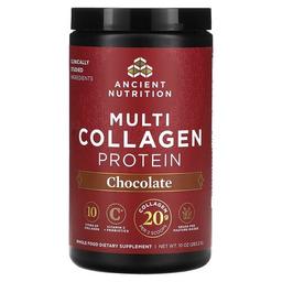 닥터 엑스/엔시언트 뉴트리션 Ancient Nutrition, 멀티 콜라겐 단백질, 초콜릿, 283.2g (10 oz)