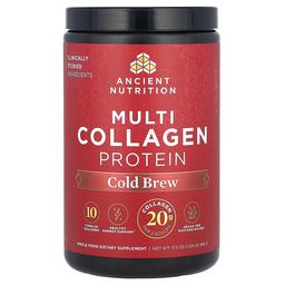 닥터 엑스/엔시언트 뉴트리션 Ancient Nutrition, 멀티 콜라겐 프로틴, 콜드 브루, 496g(1.09lbs)