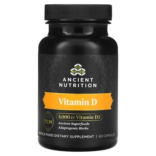 닥터 엑스/엔시언트 뉴트리션 Ancient Nutrition, 비타민D, 125mcg(5,000IU), 캡슐 60정 상세 이미지