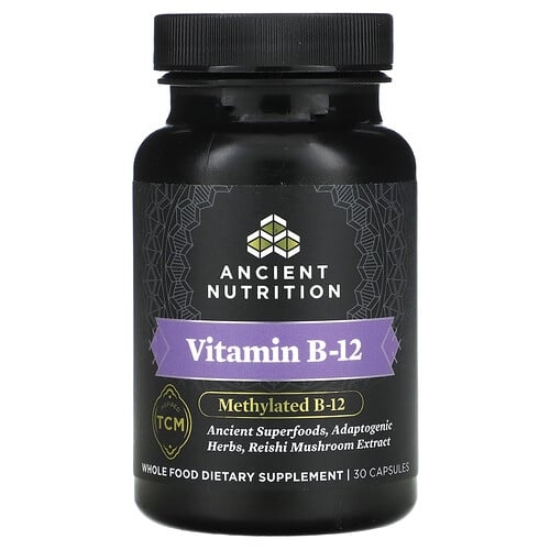 닥터 엑스/엔시언트 뉴트리션 Ancient Nutrition, 비타민B-12, 캡슐 30정 상세 이미지