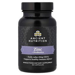 닥터 엑스/엔시언트 뉴트리션 Ancient Nutrition, 아연 + 프로바이오틱, 캡슐 30정
