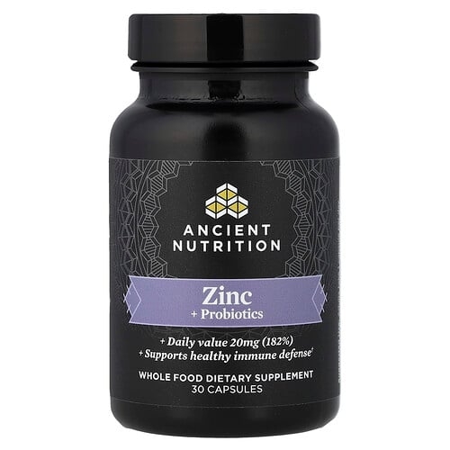 닥터 엑스/엔시언트 뉴트리션 Ancient Nutrition, 아연 + 프로바이오틱, 캡슐 30정 상세 이미지