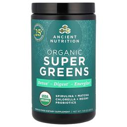 닥터 엑스/엔시언트 뉴트리션 Ancient Nutrition, 유기농 슈퍼 그린, 200g(7.05oz)