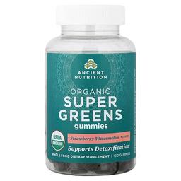 닥터 엑스/엔시언트 뉴트리션 Ancient Nutrition, 유기농 슈퍼 그린 구미젤리, 딸기 수박, 구미젤리 100개