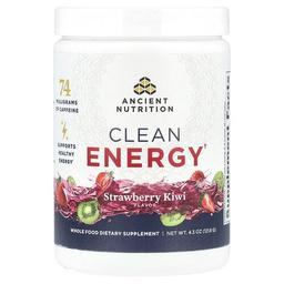 닥터 엑스/엔시언트 뉴트리션 Ancient Nutrition, Clean Energy, 딸기 키위, 121.8g(4.3oz)