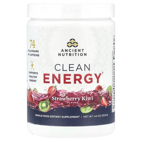 닥터 엑스/엔시언트 뉴트리션 Ancient Nutrition, Clean Energy, 딸기 키위, 121.8g(4.3oz) 상품 이미지