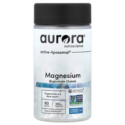 Aurora Nutrascience, 마그네슘 비스글리시네이트 킬레이트, 캡슐 60정