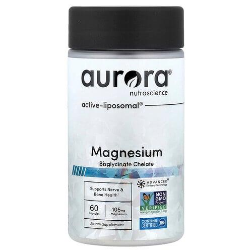 Aurora Nutrascience, 마그네슘 비스글리시네이트 킬레이트, 캡슐 60정 상품 이미지