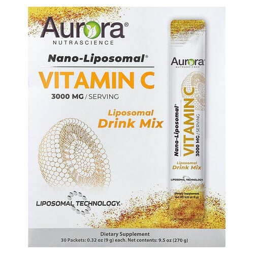 Aurora Nutrascience, Nano-Liposomal® 비타민C, 30팩, 각 9g(0.32oz) 상세 이미지
