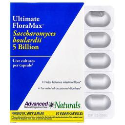 Advanced Naturals, Ultimate FloraMax™, 사카로미세스 보울라디, 50억, 베지 캡슐 30정