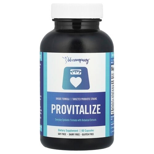 비비컴퍼니 BB Company, Provitalize, 식물 추출물 함유 에브리데이 신바이오틱 포뮬라, 캡슐 60정 상세 이미지