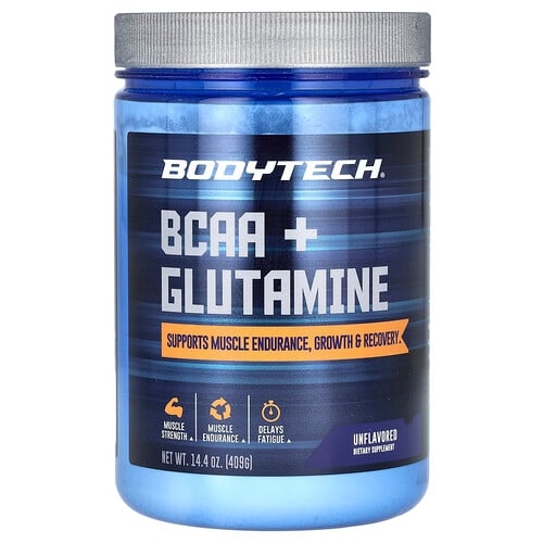 바디테크 BodyTech, BCAA + 글루타민 분말, 무맛, 409g(14.4oz) 상세 이미지