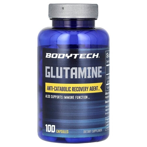 바디테크 BodyTech, 글루타민, 500mg, 캡슐 100정 상세 이미지