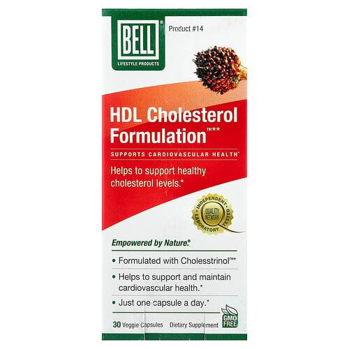 벨 라이프스타일 Bell Lifestyle, Master Herbalist 시리즈, HDL 콜레스테롤 포뮬레이션n #14, 30 캡슐 상품 이미지