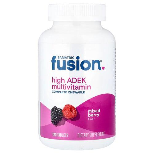 배리아트릭 퓨전 Bariatric Fusion, 고 ADEK 종합비타민, 믹스 베리 맛, 120정 상품 이미지