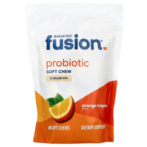 배리아트릭 퓨전 Bariatric Fusion, 프로바이오틱 소프트 츄, 오렌지 트로피컬, 소프트 츄 60개 상세 이미지