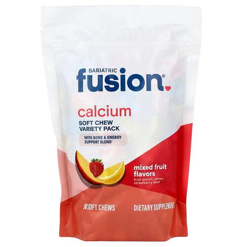 배리아트릭 퓨전 Bariatric Fusion, 칼슘 소프트 츄 버라이어티 팩, 혼합 과일, 소프트 츄 90개 상품 이미지