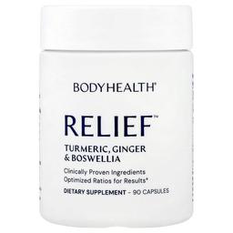 바디헬스 BodyHealth, Relief™, 강황, 생강 & 보스웰리아, 캡슐 90정