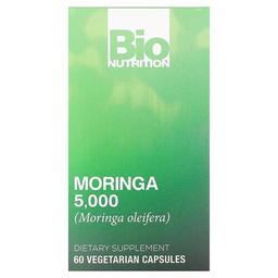 바이오 뉴트리션 Bio Nutrition, 모링가, 5000 mg, 베지 캡슐 60정