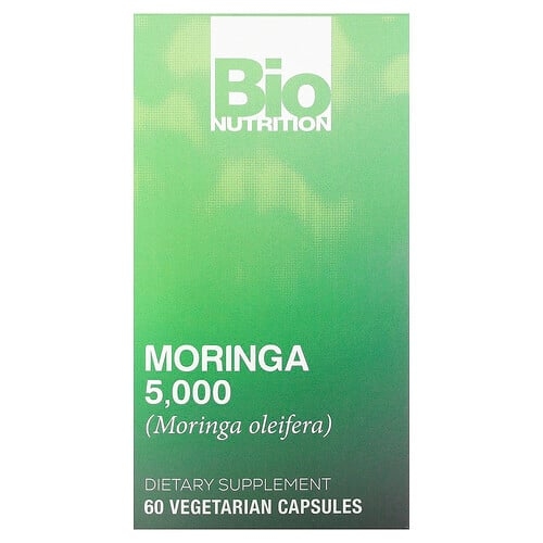바이오 뉴트리션 Bio Nutrition, 모링가, 5000 mg, 베지 캡슐 60정 상세 이미지