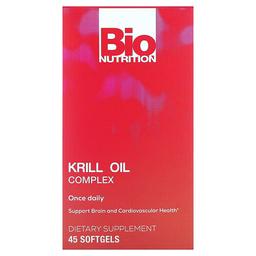 바이오 뉴트리션 Bio Nutrition, 크릴 오일 복합체, 500mg, 소프트젤 45정