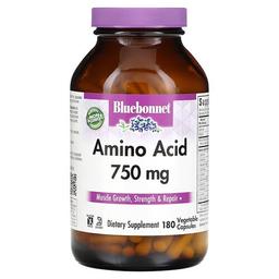 블루보넷 뉴트리션 Bluebonnet Nutrition, 아미노산, 750mg, 베지 캡슐 180정