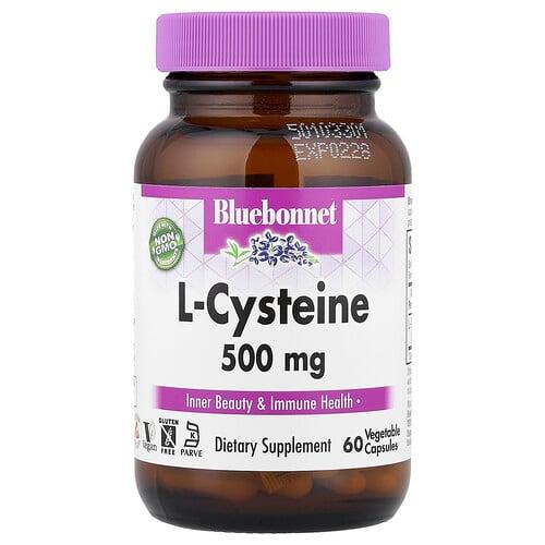 블루보넷 뉴트리션 Bluebonnet Nutrition, L-시스테인, 500mg, 베지 캡슐 60정 상품 이미지
