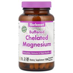 블루보넷 뉴트리션 Bluebonnet Nutrition, 완충 킬레이트화 마그네슘, 베지 캡슐 120정(캡슐 1정당 200mg)