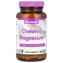 블루보넷 뉴트리션 Bluebonnet Nutrition, 킬레이트화 마그네슘, 베지 캡슐 120정(캡슐 1정당 100mg)