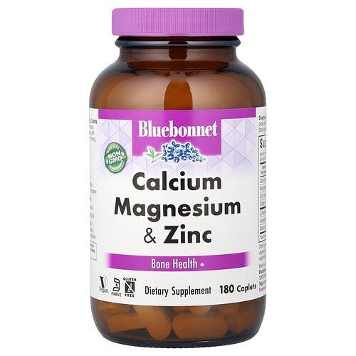 블루보넷 뉴트리션 Bluebonnet Nutrition, 칼슘 마그네슘 플러스 아연, 180정 상품 이미지