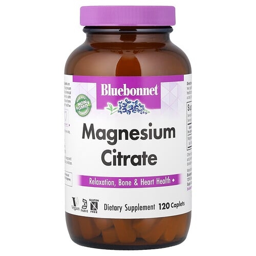 블루보넷 뉴트리션 Bluebonnet Nutrition, 마그네슘시트레이트, 120정(1정당 200mg) 상세 이미지
