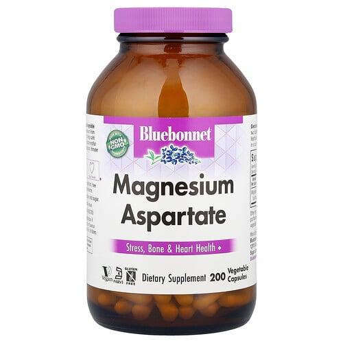 블루보넷 뉴트리션 Bluebonnet Nutrition, 마그네슘아스파테이트, 200mg, 베지 캡슐 200정 상품 이미지