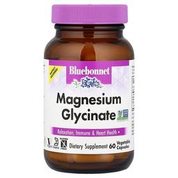블루보넷 뉴트리션 Bluebonnet Nutrition, 글리신마그네슘, 베지 캡슐 60정(캡슐 1정당 100mg)