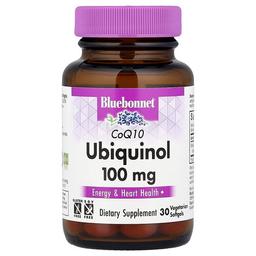 블루보넷 뉴트리션 Bluebonnet Nutrition, CoQ10 유비퀴놀, 100mg, 베지 소프트젤 30정