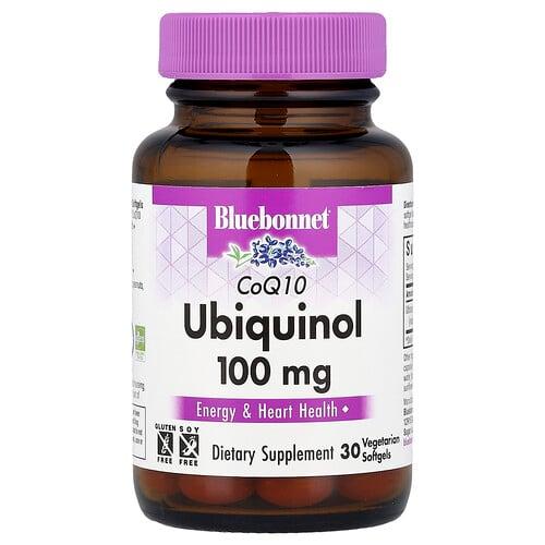 블루보넷 뉴트리션 Bluebonnet Nutrition, CoQ10 유비퀴놀, 100mg, 베지 소프트젤 30정 상품 이미지