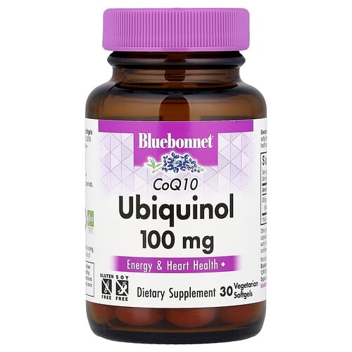 블루보넷 뉴트리션 Bluebonnet Nutrition, CoQ10 유비퀴놀, 100mg, 베지 소프트젤 30정 상세 이미지