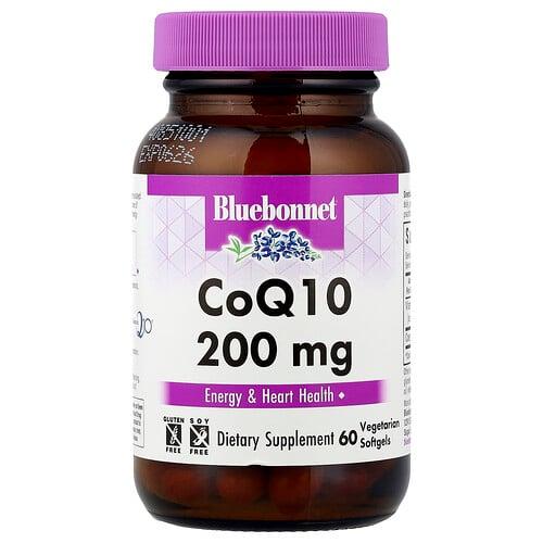 블루보넷 뉴트리션 Bluebonnet Nutrition, CoQ10, 200mg, 베지 소프트젤 60정 상품 이미지