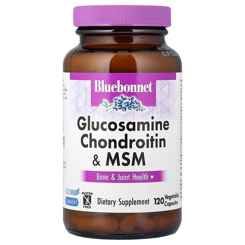 블루보넷 뉴트리션 Bluebonnet Nutrition, 글루코사민 콘드로이틴 & MSM, 베지 캡슐 120정 상품 이미지
