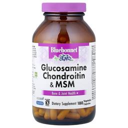 블루보넷 뉴트리션 Bluebonnet Nutrition, 글루코사민 콘드로이틴 플러스 MSM, 베지 캡슐 180정