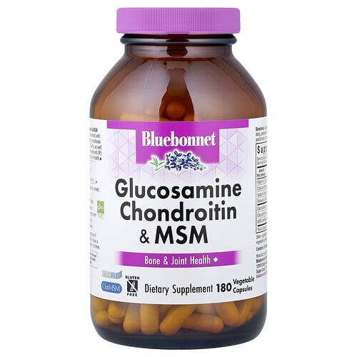 블루보넷 뉴트리션 Bluebonnet Nutrition, 글루코사민 콘드로이틴 플러스 MSM, 베지 캡슐 180정 상세 이미지
