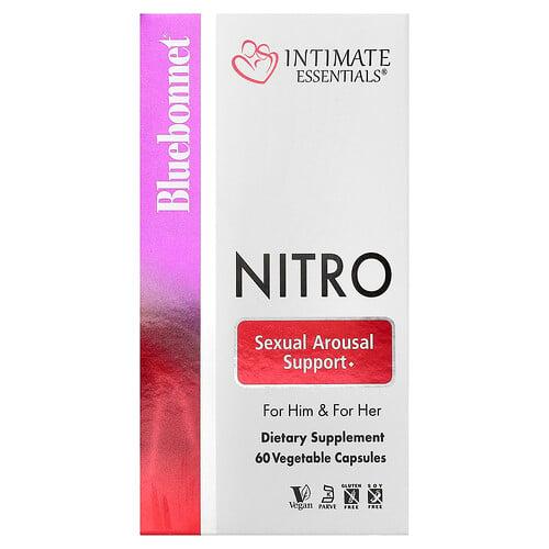 블루보넷 뉴트리션 Bluebonnet Nutrition, Intimate Essentials®, 니트로, For Him & For Her, 베지 캡슐 60정(캡슐 1정당 300mg) 상품 이미지