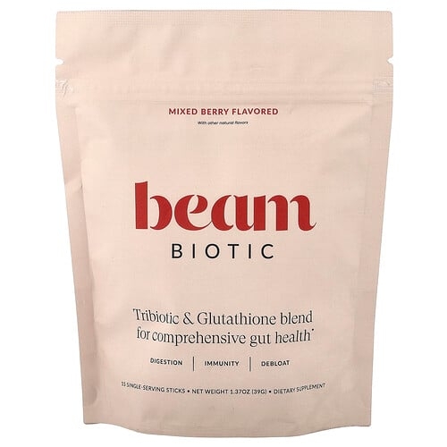 Beam, Biotic, 믹스 베리, 스틱팩 15개, 각 2.6g(0.09oz) 상세 이미지