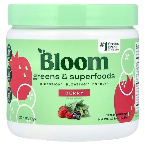 블룸 Bloom, 녹색 채소 & 슈퍼 푸드, 베리, 163.8g(5.76oz) 상세 이미지