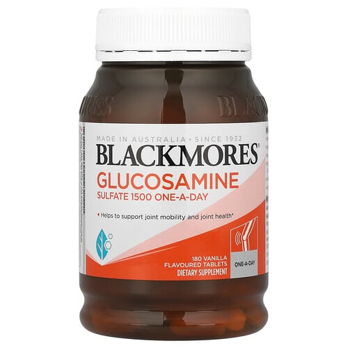 블랙모어스 Blackmores, 글루코사민 황산염 One-A-Day, 바닐라, 1,500mg, 180정 상세 이미지