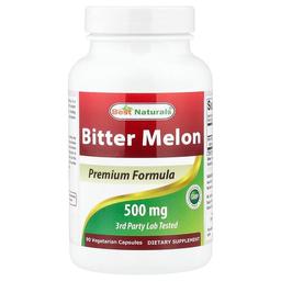 베스트 내추럴스 Best Naturals, 여주, 500mg, 베지 캡슐 90정