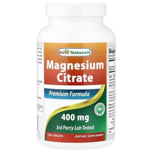 베스트 내추럴스 Best Naturals, 마그네슘시트레이트, 250정(1정당 200mg) 상세 이미지